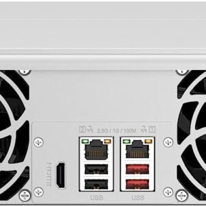 QNAP TS-1264U-RP-8G-US 12 Bay High-Speed Rackmount NAS Intel® Celeron® N5105/N5095 4-Core CPU, 8GB DDR4 Memory and 2.5GbE (2.5G/1G/100M) Network Connectivity (Diskless)