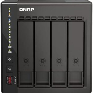 QNAP TS-453E-8G-US 4 Bay High-Performance Desktop NAS with Intel Celeron Quad-core Processor, 8 GB DDR4 RAM and Dual 2.5GbE (2.5G/1G/100M) Network Connectivity (Diskless)