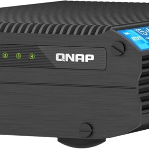 QNAP TS-i410X-8G-US 4 Bay High-Speed fanless Industrial NAS with dual-10GBe, Intel Atom CPU, 8GB DDR4 Memory and 2.5GbE (2.5G/1G/100M) Network Connectivity (Diskless)