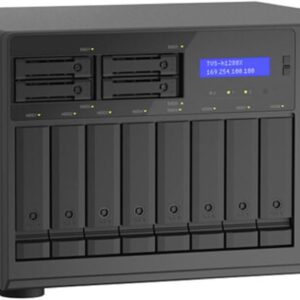 QNAP TVS-h1288X-W1250-16G High-speed media NAS with Intel® Xeon® W-1250 CPU and Two 10GbE Ports
