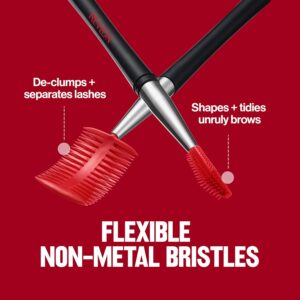 Revlon Lash & Brow Styling Tool, Dual Ended Eyelash Separator & Eyebrow Brush Spoolie, Works with Mascara & Brow Makeup, 1 count