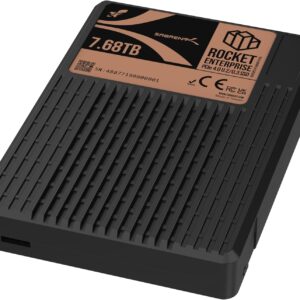 SABRENT Rocket Enterprise PCIe 4.0 U.2 7.68TB NVMe SSD, High-Endurance Server Drive with Power Loss Protection, Up to 7,000MB/s, 1DWPD, E2E Protection, NVMe-MI, 2.5M MTBF (SB-P4U2-7680)