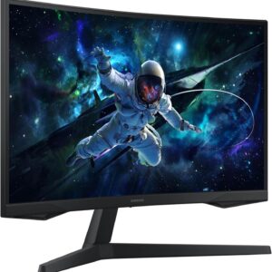 SAMSUNG 32″ Odyssey G55C Series QHD 1000R Curved Gaming Monitor, 1ms(MPRT), HDR10, 165Hz, AMD Radeon FreeSync, Eye Care, Glare Free, Sharp Resolution LS32CG550ENXZA