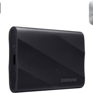 SAMSUNG T9 Portable SSD 1TB, USB 3.2 Gen 2×2 External Solid State Drive, Seq. Read Speeds Up to 2,000MB/s for Gaming, Students and Professionals, MU-PG1T0B/AM, Black