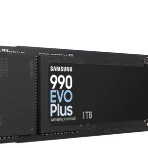 Samsung 990 EVO Plus SSD 1TB, PCIe Gen 4×4, Gen 5×2 M.2 2280, Speeds Up-to 7,250 MB/s, Upgrade Storage for PC/Laptops, HMB Technology and Intelligent Turbowrite 2.0, (MZ-V9S1T0B/AM)
