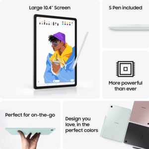 Samsung Galaxy Tab S6 Lite (2024) 10.4″ 64GB WiFi Android Student Tablet, S Pen for Note-Taking, Gaming Ready, Long Battery Life, Expandable Storage, US Version, Chiffon Pink, Amazon Exclusive