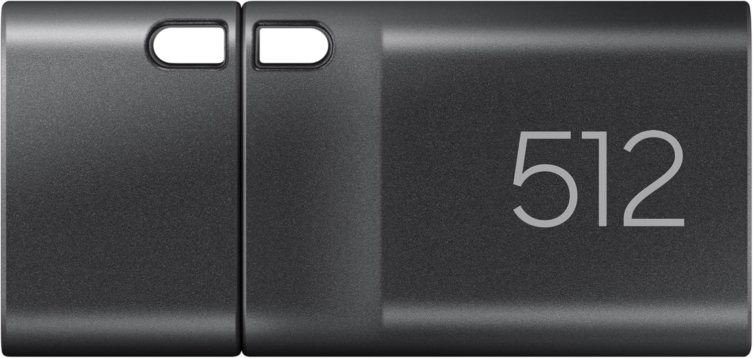 Samsung Type-C 512GB USB 3.2 Gen 1 Flash Drive, 400MB/s, External Memory and Storage for Computers, Mobile Devices, MUF-512DA4/AM, Gray, 2024 - Image 2