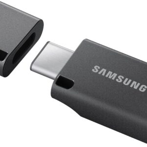 Samsung Type-C 512GB USB 3.2 Gen 1 Flash Drive, 400MB/s, External Memory and Storage for Computers, Mobile Devices, MUF-512DA4/AM, Gray, 2024