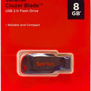SanDisk Cruzer Blade 8GB USB 2.0 Flash Drive- SDCZ50-008G-B35