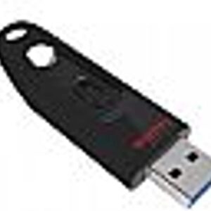 Sandisk Ultra USB Flash Drive, 64 GB, Black (SDCZ48-064G-A46)