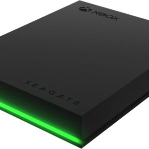Seagate Game Drive for Xbox 2TB External Hard Drive Portable HDD - USB 3.2 Gen 1, Black with built-in green LED bar , Xbox Certified, 3 year Rescue Services (STKX2000400)