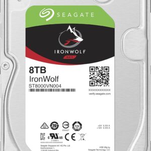 Seagate IronWolf 8TB NAS Internal Hard Drive HDD – 3.5 Inch SATA 6Gb/s 7200 RPM 256MB Cache for RAID Network Attached Storage – Frustration Free Packaging (ST8000VNZ04/N004)