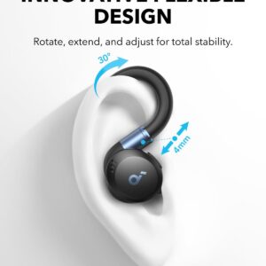 Soundcore Sport X20 by Anker, True-Wireless Workout Earbuds, Rotatable and Extendable Ear Hooks, Noise Cancelling, Deep Bass, IP68 Waterproof, Sweatproof, Dustproof, 48H Play, Sport Earbuds for Gym