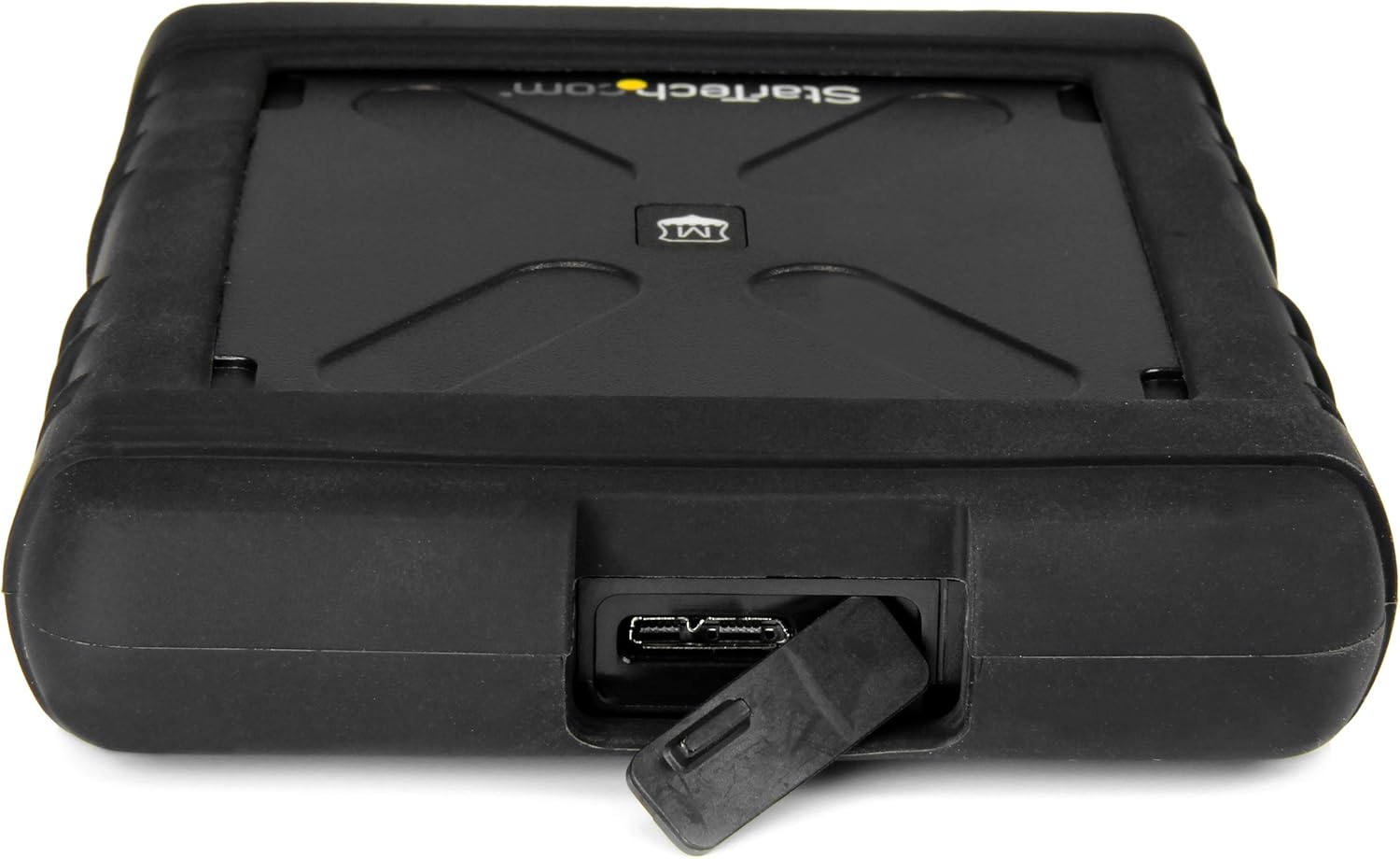 StarTech.com USB 3.0 to 2.5" SATA SSD/HDD Enclosure - UASP Enhanced External Hard Drive Enclosure - MIL-STD-810G Rated Case (S251BRU33),Black - Image 2