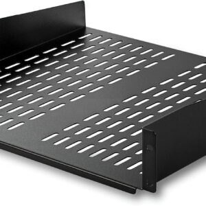 StarTech.com 2U Server Rack Shelf - Universal Vented Rack Mount Cantilever Tray for 19" Network Equipment Rack & Cabinet - Heavy Duty Steel - Weight Capacity 50lb/23kg - 16" Deep Shelf, TAA