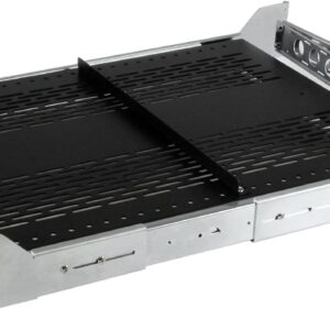 StarTech.com 2U Vented Sliding Server Rack Shelf w/ Cable Management Arm - 27.7 to 31.6in Adjustable Mounting Depth - 50lb - 19” Server Tray Shelf for Equipment Rack - 24in Deep , TAA (UNISLDSHF192)