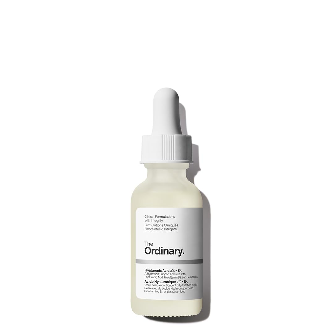 The Ordinary Hyaluronic Acid 2% + B5 (with Ceramides), Multi-Depth Hydration Serum for Plumper, Smoother Skin