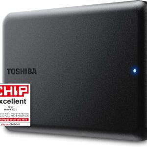 Toshiba Canvio Partner 2TB Portable 2.5’’ External Hard Drive, USB 3.2, Mac & Windows Compatible. Xbox, PS4, PS5