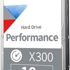 Toshiba X300 18TB Performance & Gaming 3.5-Inch Internal Hard Drive - CMR SATA 6 Gb/s 7200 RPM 512 MB Cache - HDWR51JXZSTA