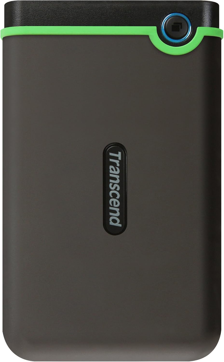 Transcend 2TB SJ25M3, USB 3.1 Portable Hard Drive Rugged, Anti-Shock Resistant, Compact and Lightweight with Lightning-Fast Speeds, One Touch Backup Button, Iron Gray - TS2TSJ25M3S - Image 2