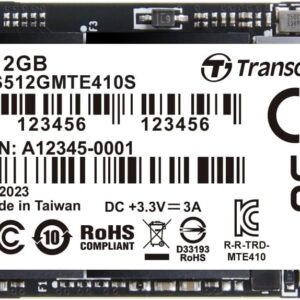Transcend 512GB M.2 2242 SSD, Up to 5000MB/s, PCIe Gen4x4 NVMe 3D TLC, for Ultra-Thin Laptops, Lenovo Legion Go&Yoga Gen 6, ASUS ExpertBook&ZenBook, Mini PC, DRAM-Less Design for Low Power Consumption