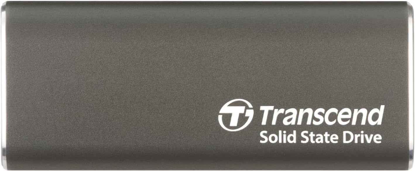 Transcend Portable SSD 2TB External Solid State Drives, up to 1050MB/s USB C SSD External Hard Drive USB 3.2 Gen 2 for iPhone, iPad, Windows, Mac, Android, Tablets, PS5, PS4, Xbox and Smart TV