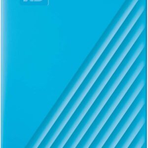 WD 1TB My Passport, Portable External Hard Drive, Blue, backup software with defense against ransomware, and password protection, USB 3.1/USB 3.0 compatible - WDBYVG0010BBL-WESN