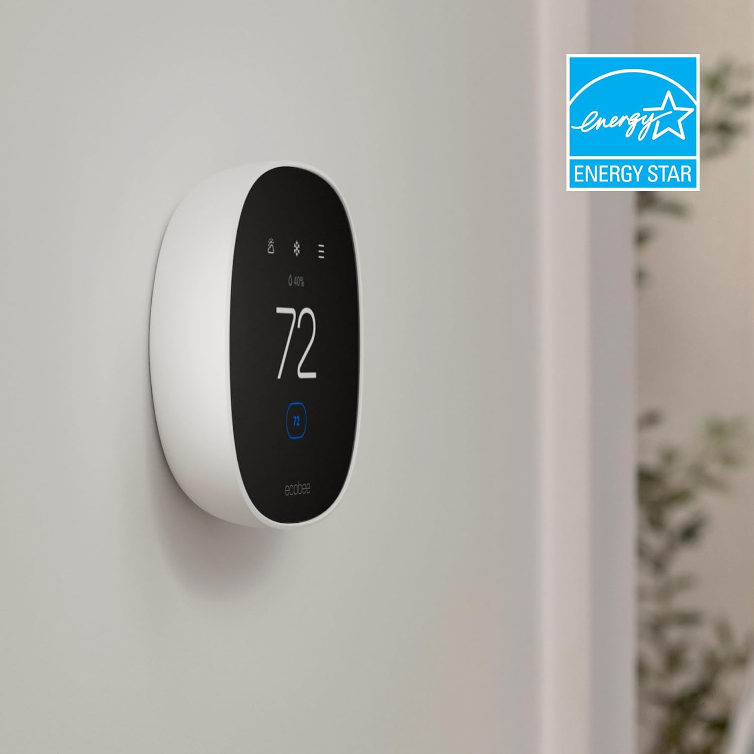 ecobee Smart Thermostat Essential - Energy Star Certified programmable Wi-Fi Thermostat - Works with Siri, Alexa, and Google Assistant - Image 2