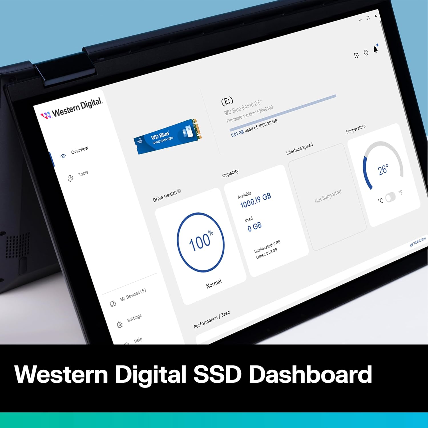 Western Digital 1TB WD Blue SA510 SATA Internal Solid State Drive SSD - SATA III 6 Gb/s, M.2 2280, Up to 560 MB/s - WDS100T3B0B - Image 5