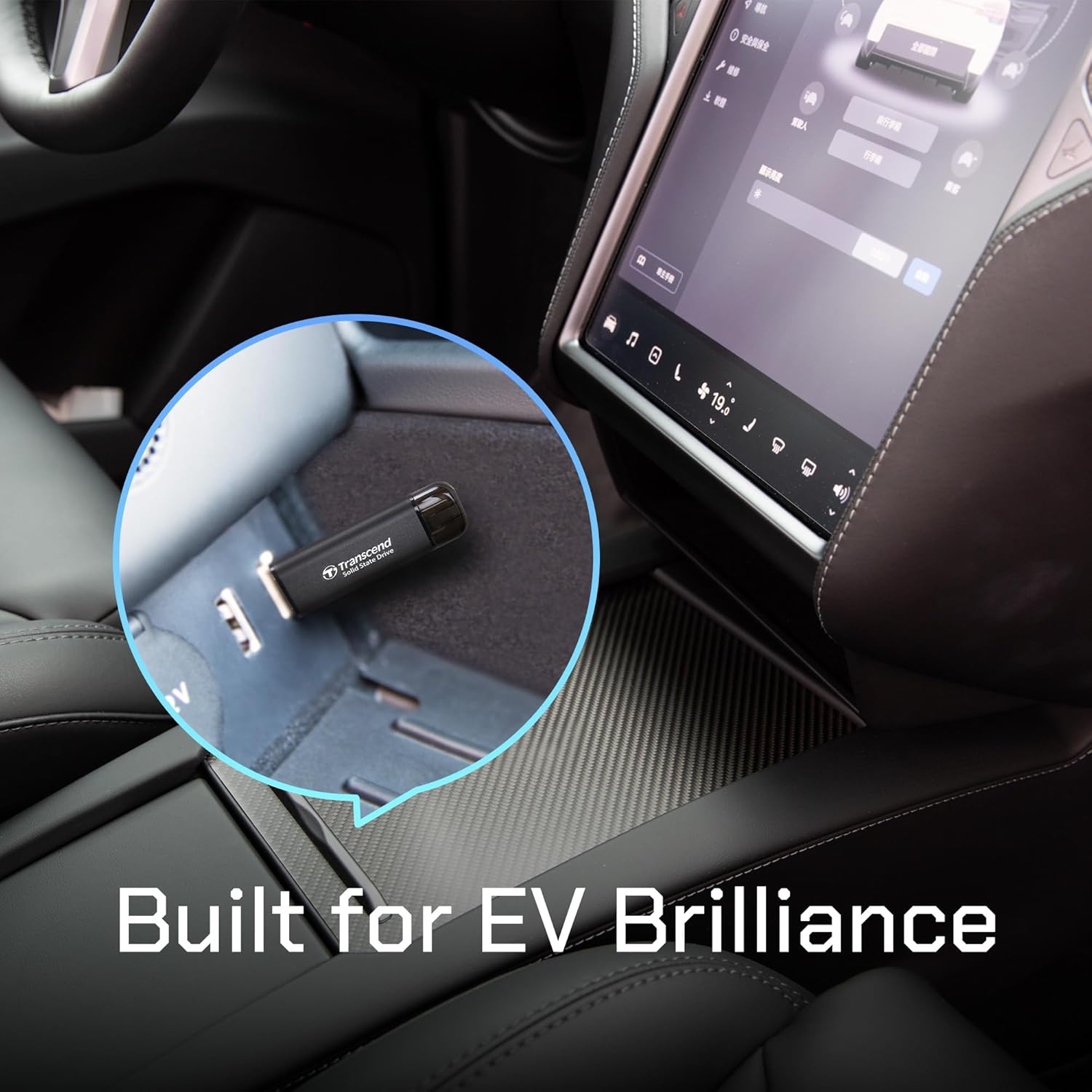 Transcend 2TB External SSD, Up to 1,050MB/s, Dual USB Flash Drive for iPhone17,16,15/ Pixel/Android Phones/Tesla/iPad/Mac/Steam Deck/ROG Ally/MSI Claw/PS5, 2-in-1 Type C&A, USB 3.2 Gen2 Portable SSD - Image 5