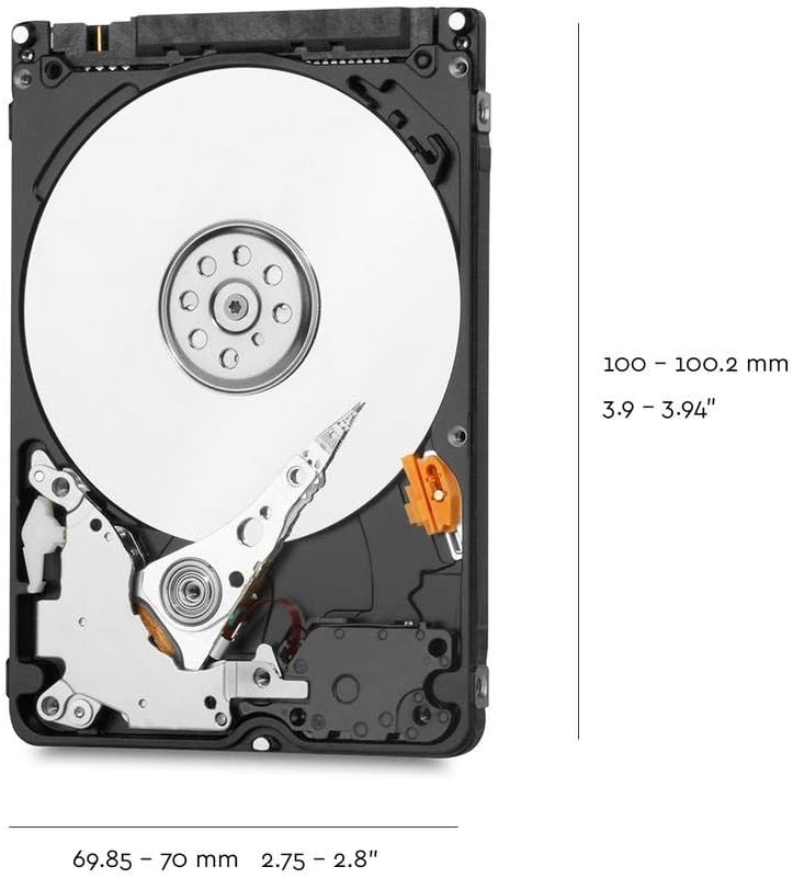 Western Digital 2TB WD Blue Mobile Hard Drive HDD - 5400 RPM, SATA 6 Gb/s, 128 MB Cache, 2.5" - WD20SPZX - Image 3