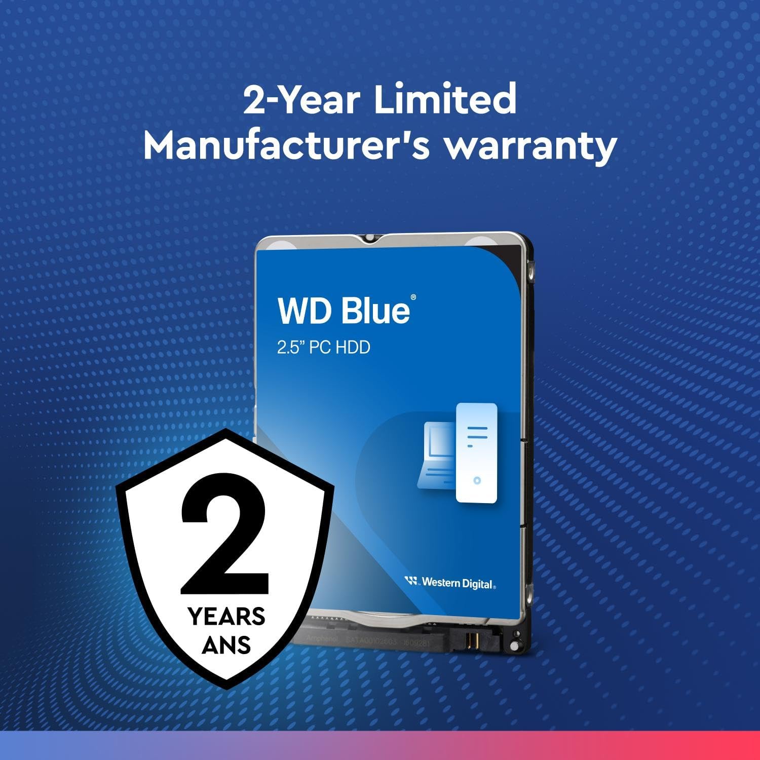 Western Digital 2TB WD Blue Mobile Hard Drive HDD - 5400 RPM, SATA 6 Gb/s, 128 MB Cache, 2.5" - WD20SPZX - Image 7