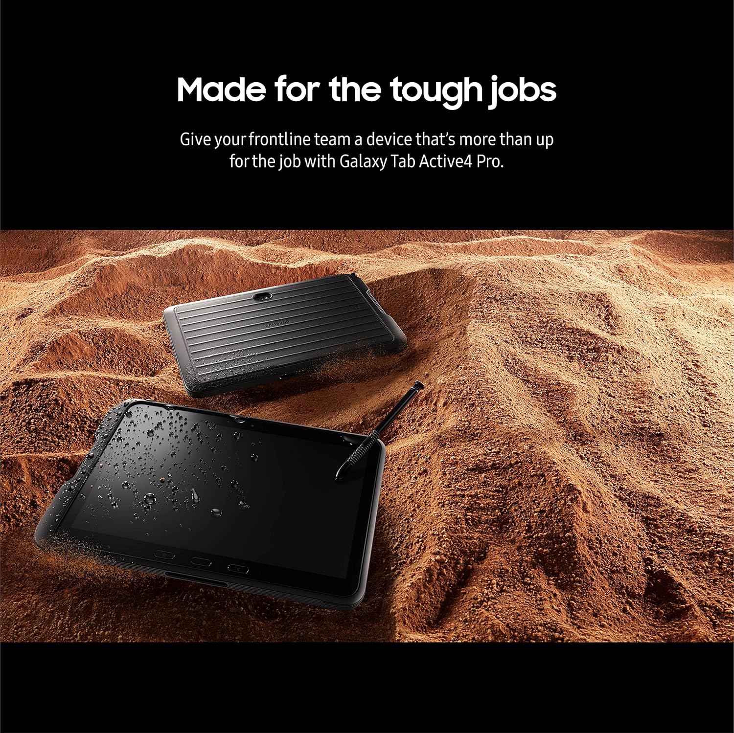 Samsung Galaxy Tab Active4 Pro 10.1” 64GB Wi-Fi Android Work Tablet, LTE Unlocked, 4GB RAM, Rugged Design, Sensitive Touchscreen, Long-Battery Life-for Workers, SM-T630NZKAN20, Black - Image 4