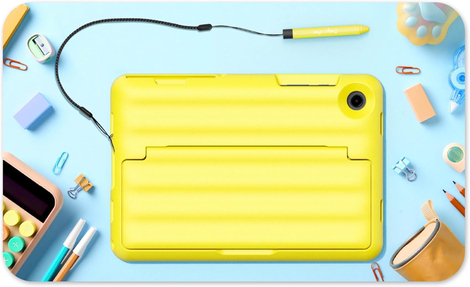 Samsung Galaxy Tab A9+ Plus Kids Edition 11” 64GB WiFi Android Tablet, Long Battery Life, Expandable Storage, Thin, Light Design, Durable Puffy Cover, US Version, 2024, Yellow - Image 4