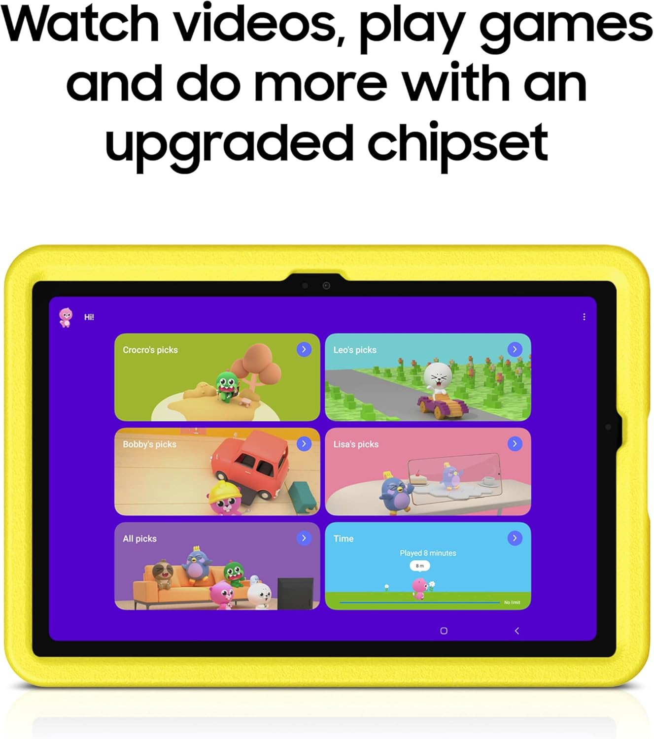 Samsung Galaxy Tab A9+ Plus Kids Edition 11” 64GB WiFi Android Tablet, Long Battery Life, Expandable Storage, Thin, Light Design, Durable Puffy Cover, US Version, 2024, Yellow - Image 6