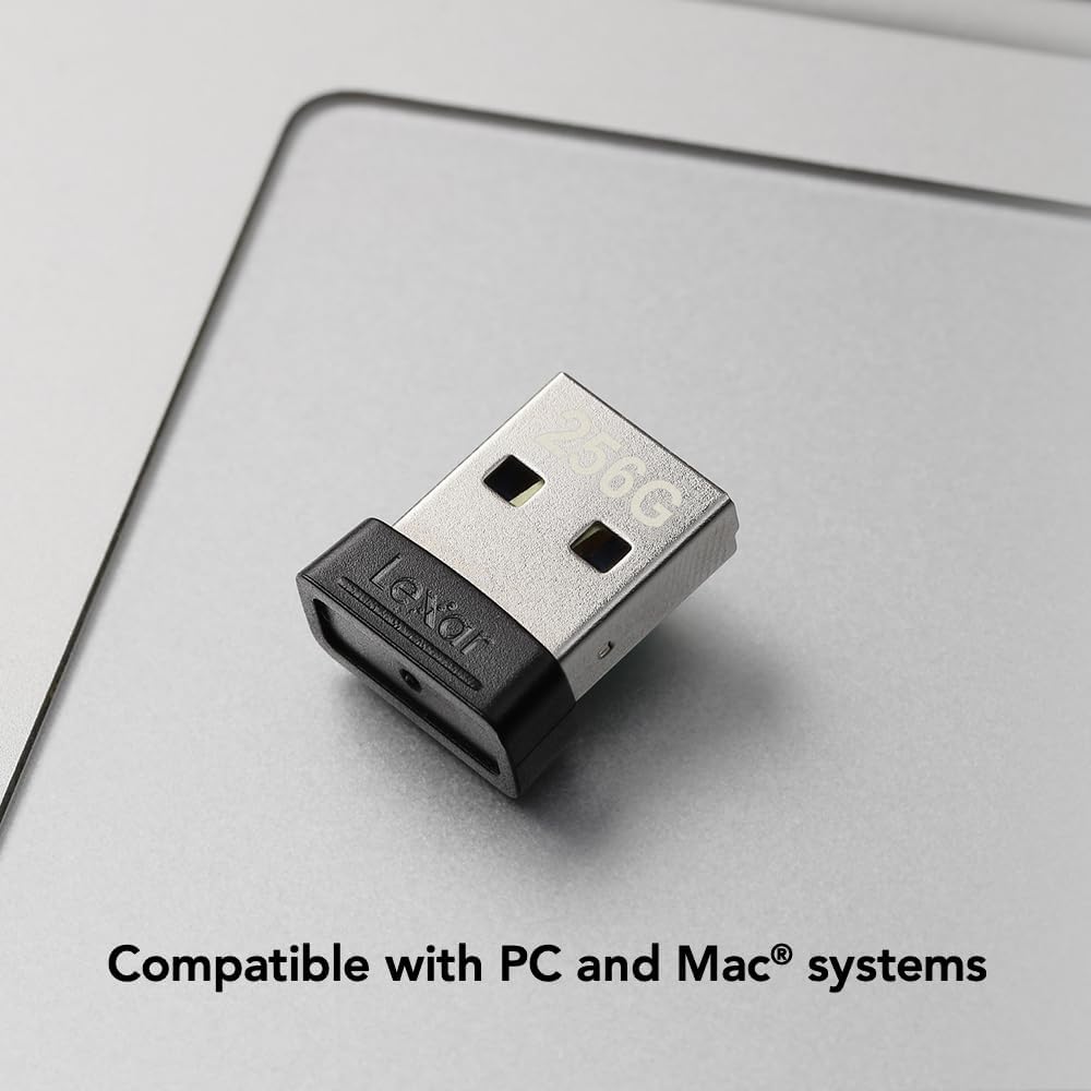 Lexar 128GB JumpDrive S47 USB 3.2 Gen 1 Flash Drive for Storage Expansion and Backup, Up To 250MB/s Read, Compact Plug-n-Stay, Black (LJDS47-128ABBKNA) - Image 6