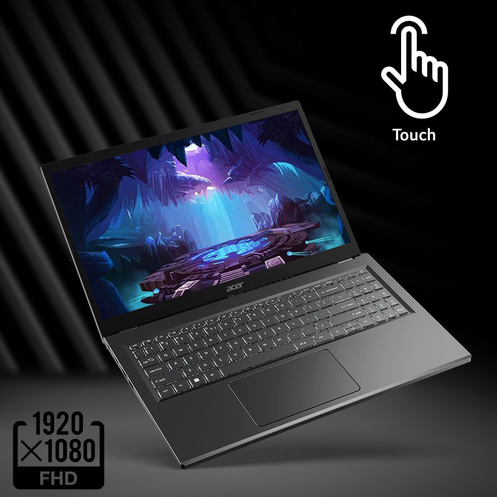 Acer Aspire 5 15 Slim Laptop | 15.6" FHD IPS Touch 1920 x 1080 | Intel Core i7-1355U | Intel Iris Xe Graphics | 16GB LPDDR5 | 512GB Gen 4 SSD | Wi-Fi 6E 802.11ax | Backlit Keyboard | - Image 3