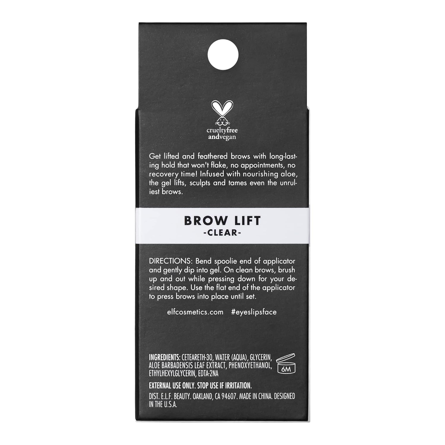 e.l.f. Brow Lift, Clear Eyebrow Shaping Wax For Holding Brows In Place, Creates A Fluffy Feathered Look, Vegan & Cruelty-Free, Clear - Image 7