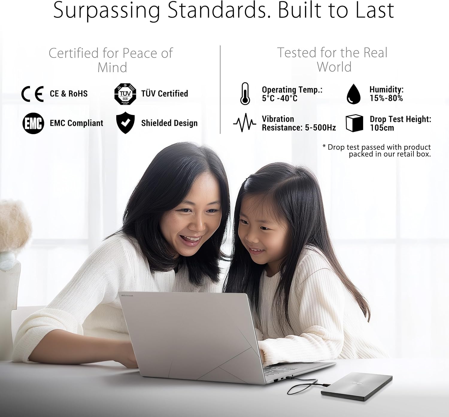 ASUS Powerful Blu-ray Drive with 16x Writing Speed and USB 3.0 for Both Mac/PC Optical Drive BW-16D1X-U - Image 5