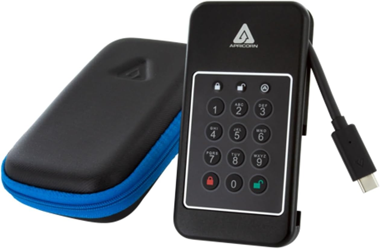 Apricorn 1TB Aegis NVX – Ultra High Speed NVMe 10Gbps USB Type C Hardware-Encrypted Drive (ANVX-1TB) - Image 6