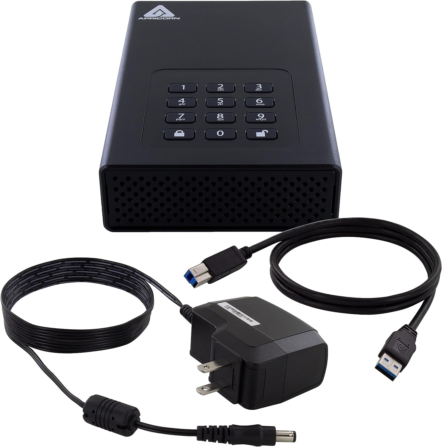 Apricorn 22TB Aegis Padlock DT 256-Bit Encrypted USB 3.0 Hard Drive (ADT-3PL256-22TB) - Image 5