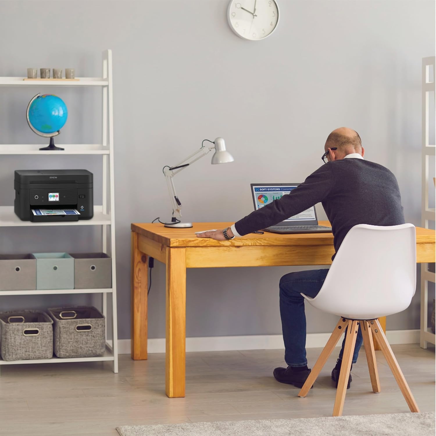 Epson Workforce WF-2960 Wireless All-in-One Printer with Scan, Copy, Fax, Auto Document Feeder, Automatic 2-Sided Printing, 2.4" Touchscreen Display, 150-Sheet Paper Tray and Ethernet,Black - Image 5