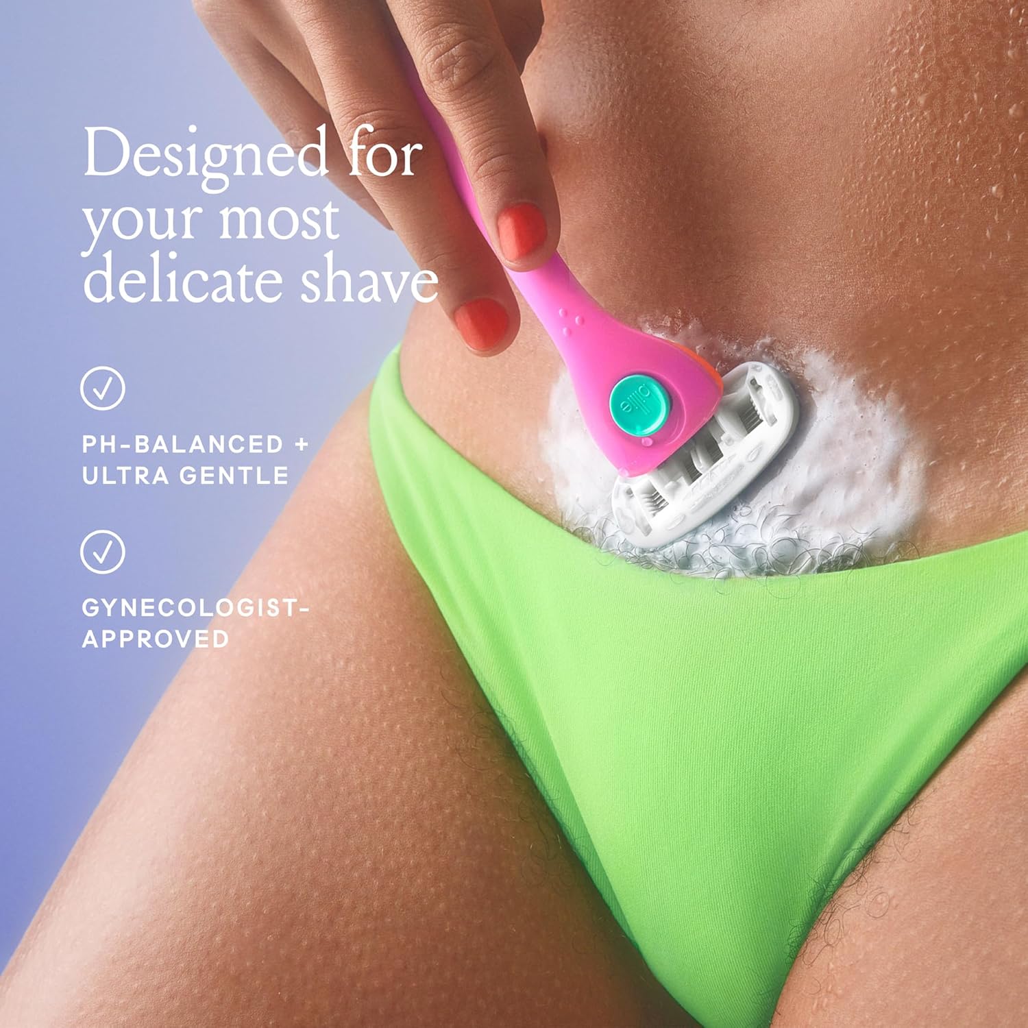 Billie - V Smooth - Shave Gel + Cleanser for Pubic Hair & Skin - pH-Balanced - Fragrance-Free - Gynecologist-Approved - 6.5 oz. - Image 7