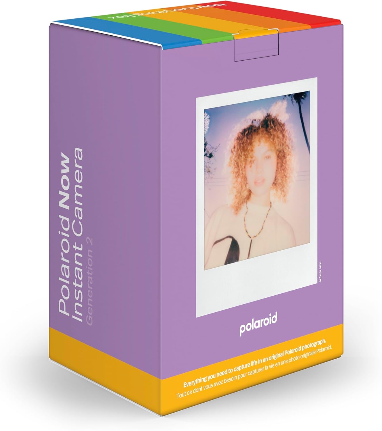 Polaroid Now 2nd Generation I-Type Instant Film Camera + Film Bundle (8 Photos) - Purple (6559) - Image 3