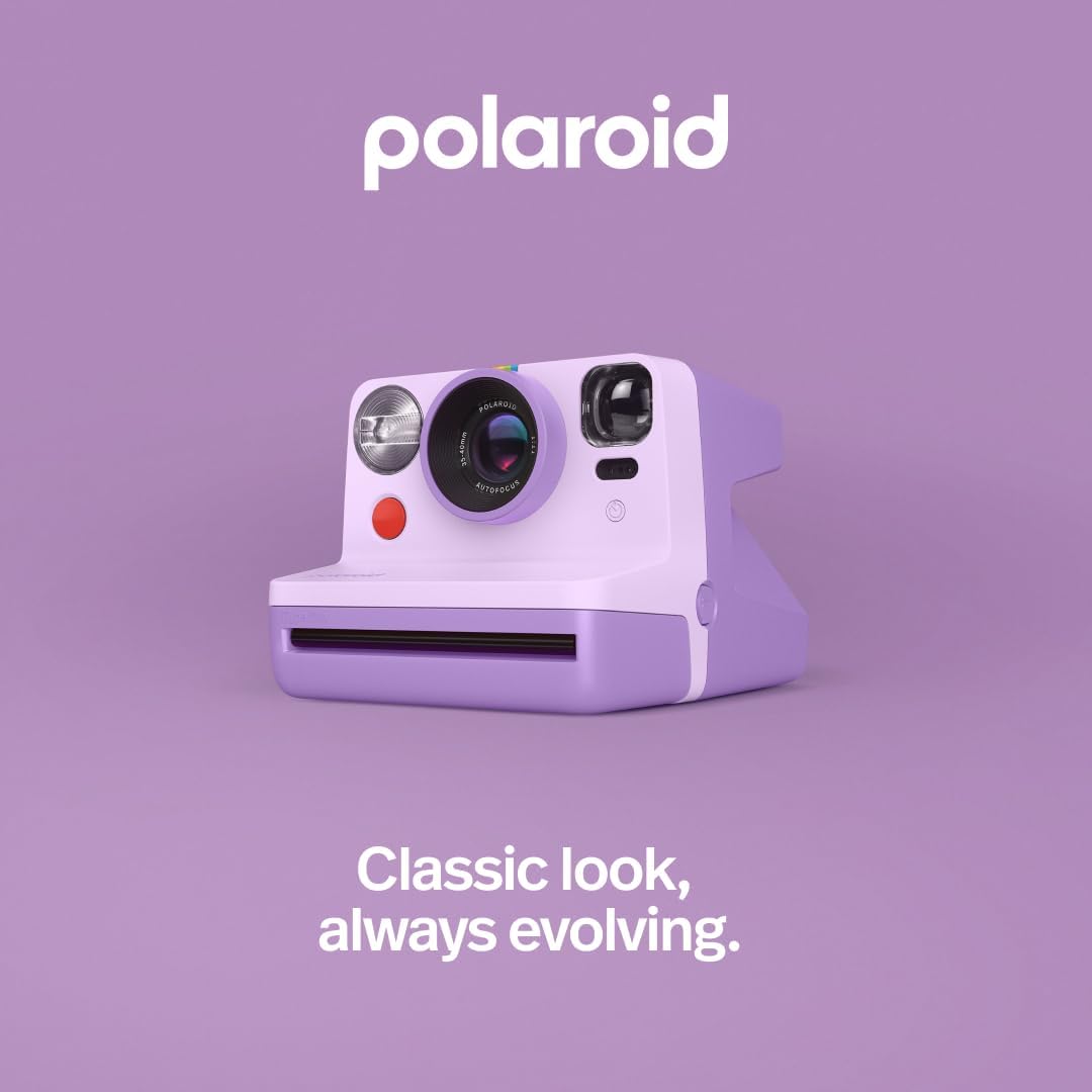 Polaroid Now 2nd Generation I-Type Instant Film Camera + Film Bundle (8 Photos) - Purple (6559) - Image 8
