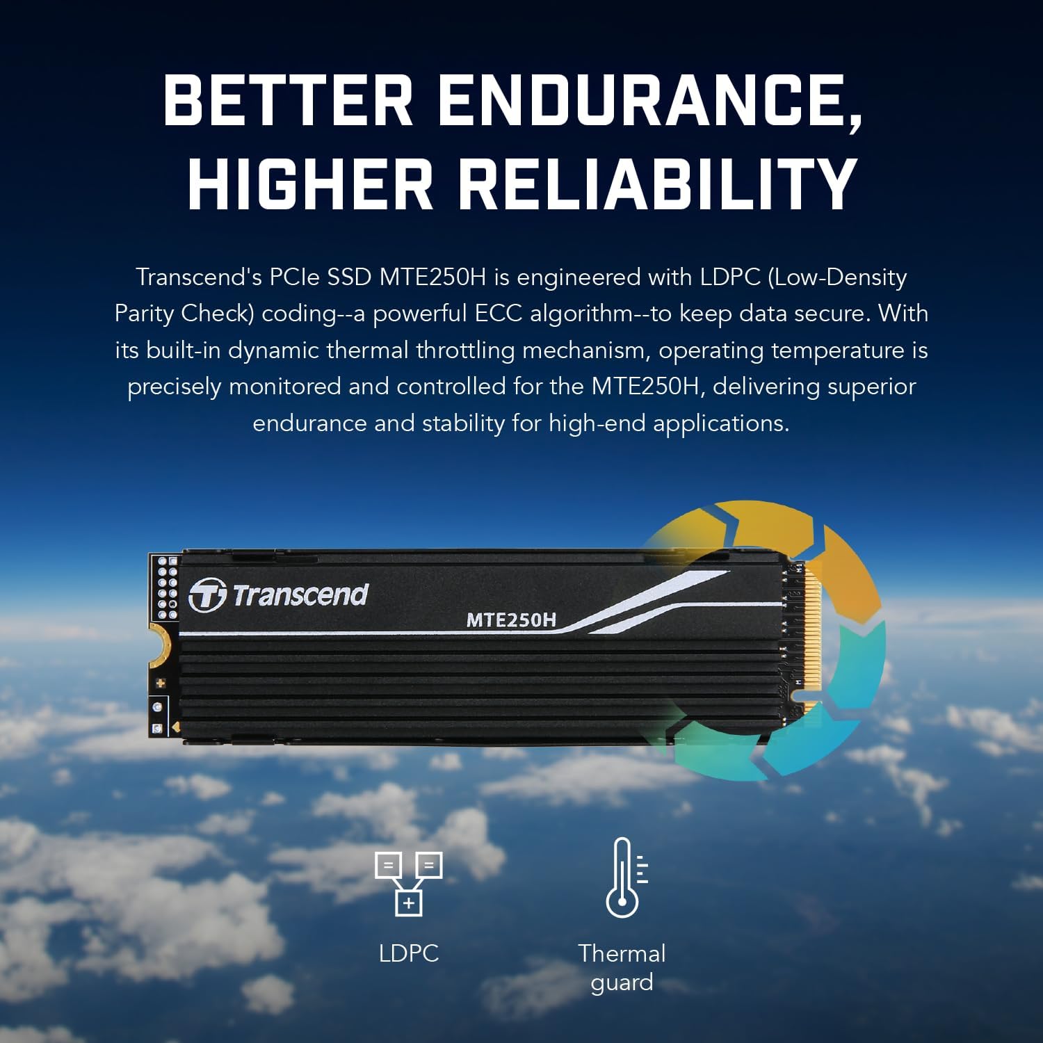 Transcend 4TB M.2 2280 SSD with Aluminum Heatsink, Up to 7,500MB/s for PS5, Desktops, Laptops, PCIe NVMe Gen4x4 Internal SSD, 3D TLC NAND, High-Speed Solid State Drive, for Gaming, Professional Use - Image 8