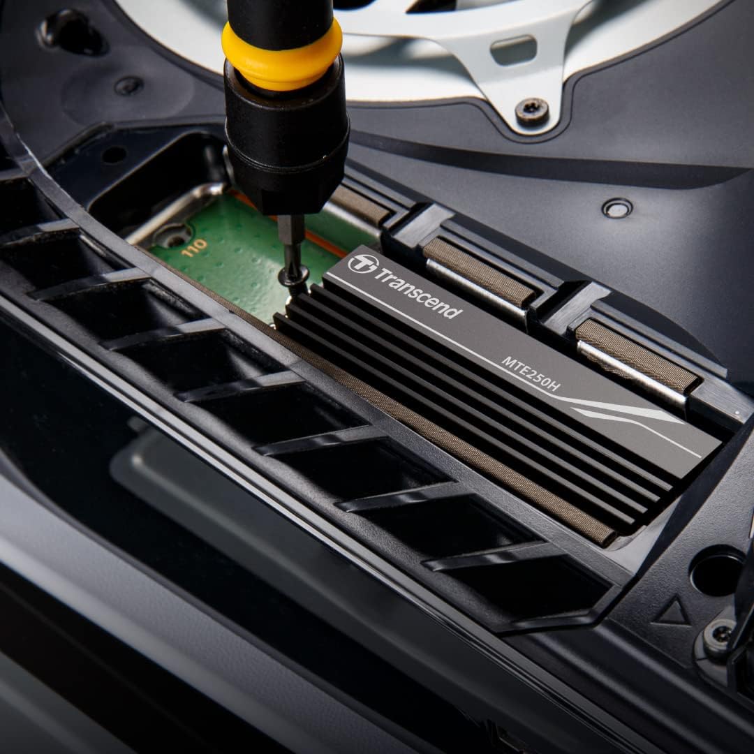 Transcend 4TB M.2 2280 SSD with Aluminum Heatsink, Up to 7,500MB/s for PS5, Desktops, Laptops, PCIe NVMe Gen4x4 Internal SSD, 3D TLC NAND, High-Speed Solid State Drive, for Gaming, Professional Use - Image 9