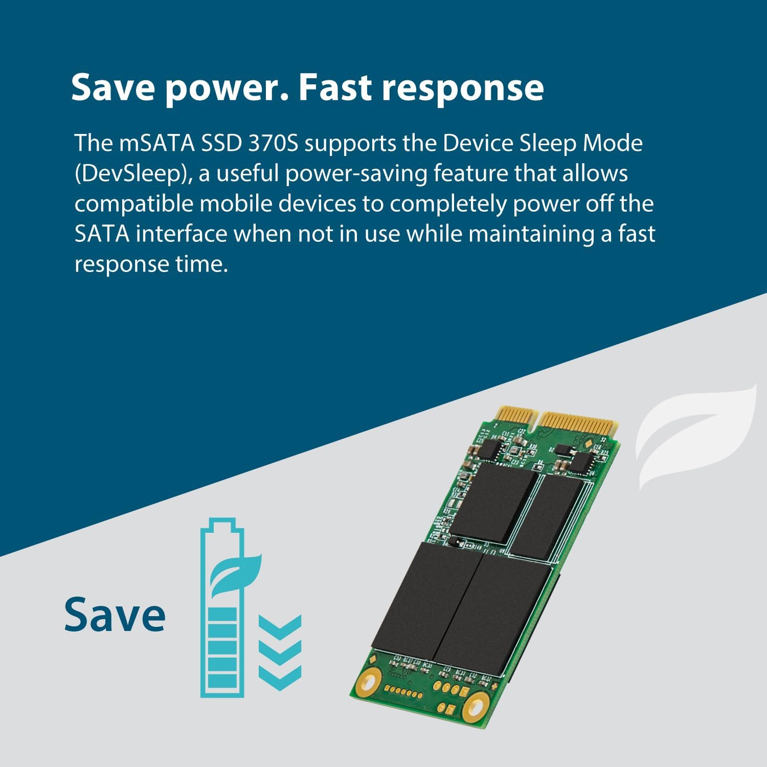Transcend 64GB SATA III 6G/s mSATA SSD, Internal Solid State Drive, Up to 530 MB/s, Dram Cache, for Ultrabook, Desktop, Tablet PC, Server, MLC - TS64GMSA370S - Image 8