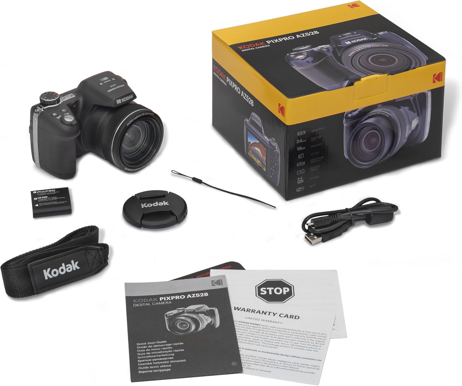 Kodak PIXPRO Astro Zoom AZ528-BK 16 MP Digital Camera with 52x Optical Zoom 24mm Wide Angle Lens 6 fps Burst Shooting 1080P Full HD Video Wi-Fi Connectivity and a 3" LCD Screen (Black) - Image 10