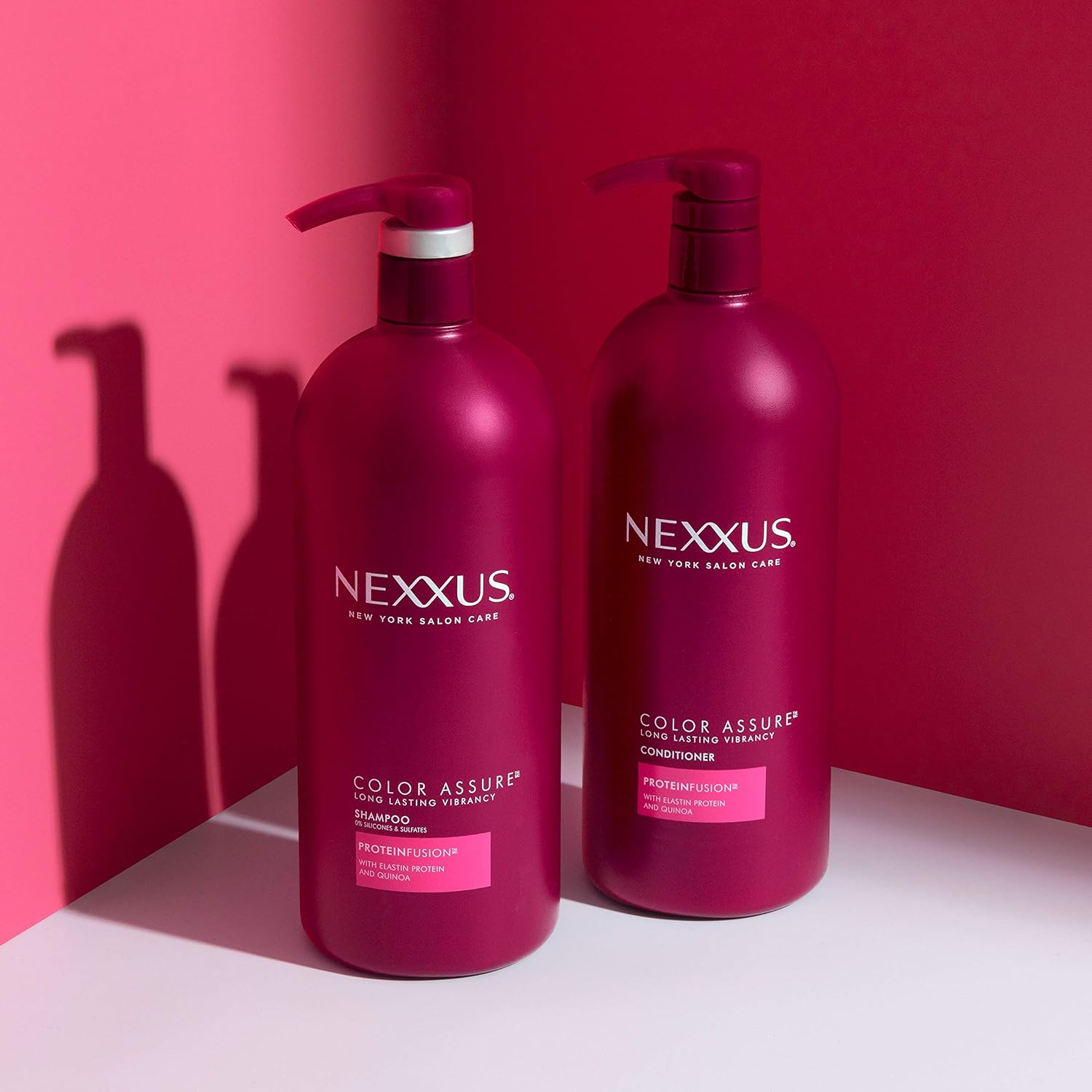 Nexxus Color Assure Shampoo and Conditioner for Color Treated Hair Color Assure Enhance Color Vibrancy for Up to 40 Washes 33.8 oz, 2 Count - Image 6